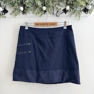 Athleta Navy Tee Time Skort Medium golf tennis QQ4757
